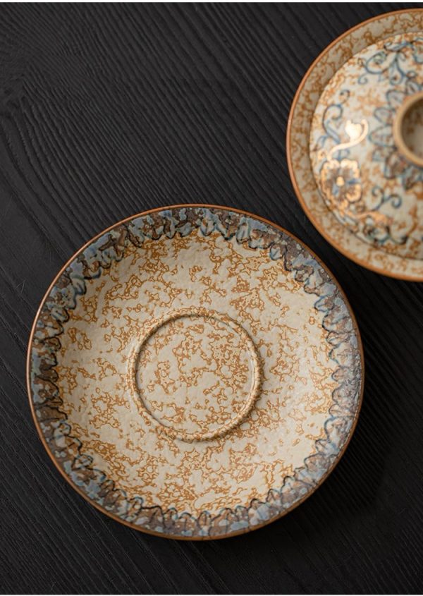 d43d331d193996b1cad36413e007d263 Hand-painted blue fireworks stone red three talents covered bowl ceramic tea bowl with lid kung fu tea set